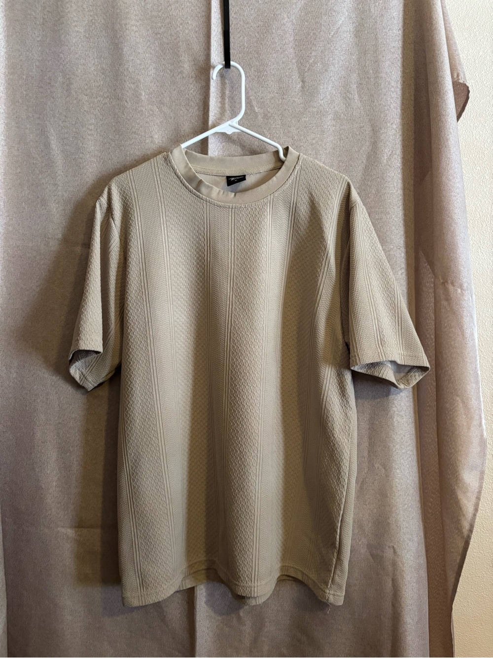 Original Deluxe Men's Short Sleeve Textured Tee - Tan
